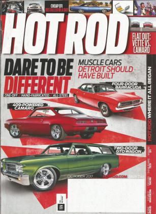 HOT ROD 2017 OCT - Z06 vs ZL1, 409 CAMARO, COPO CAMARO TEST, RICH PETTY